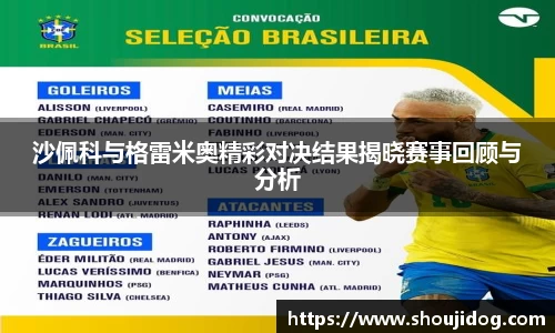 沙佩科与格雷米奥精彩对决结果揭晓赛事回顾与分析